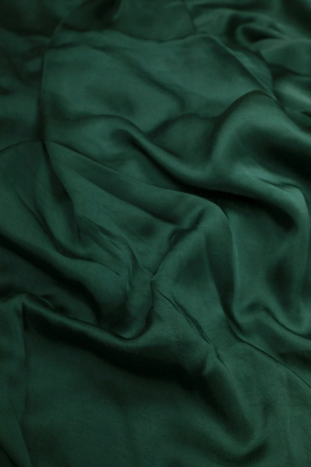 Bottle Green Pure Silk Fabric