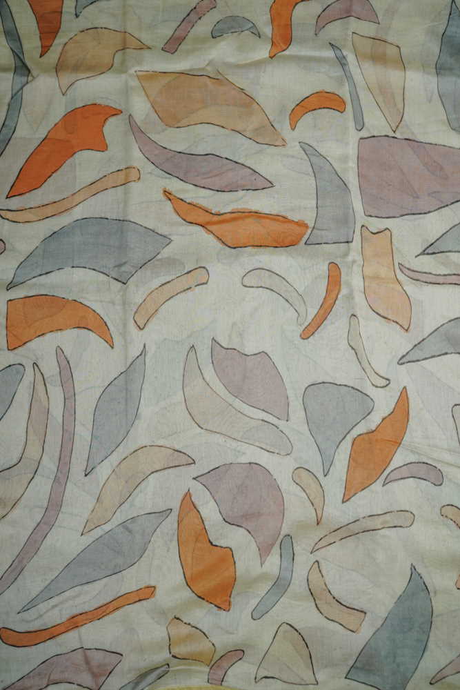 Colour Crush  Painted kalamkari Chanderi Fabric