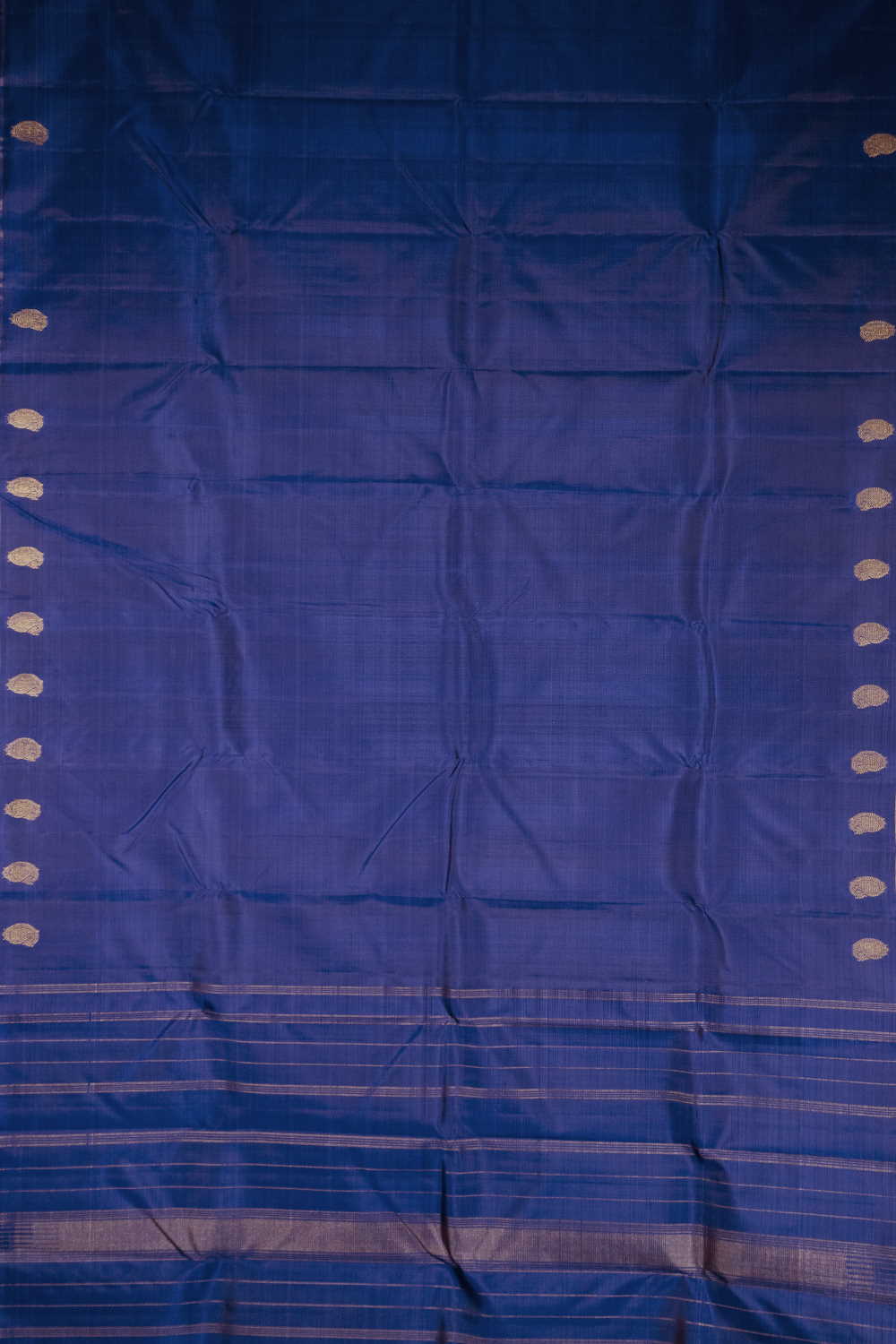 Paisley Zari Motifs on Border Kanchipuram Silk saree