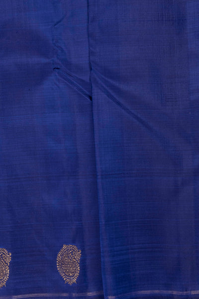 Paisley Zari Motifs on Border Kanchipuram Silk saree