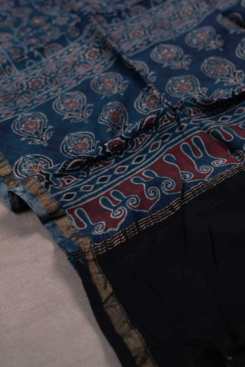 Block Printed Dupattas - Matkatus 