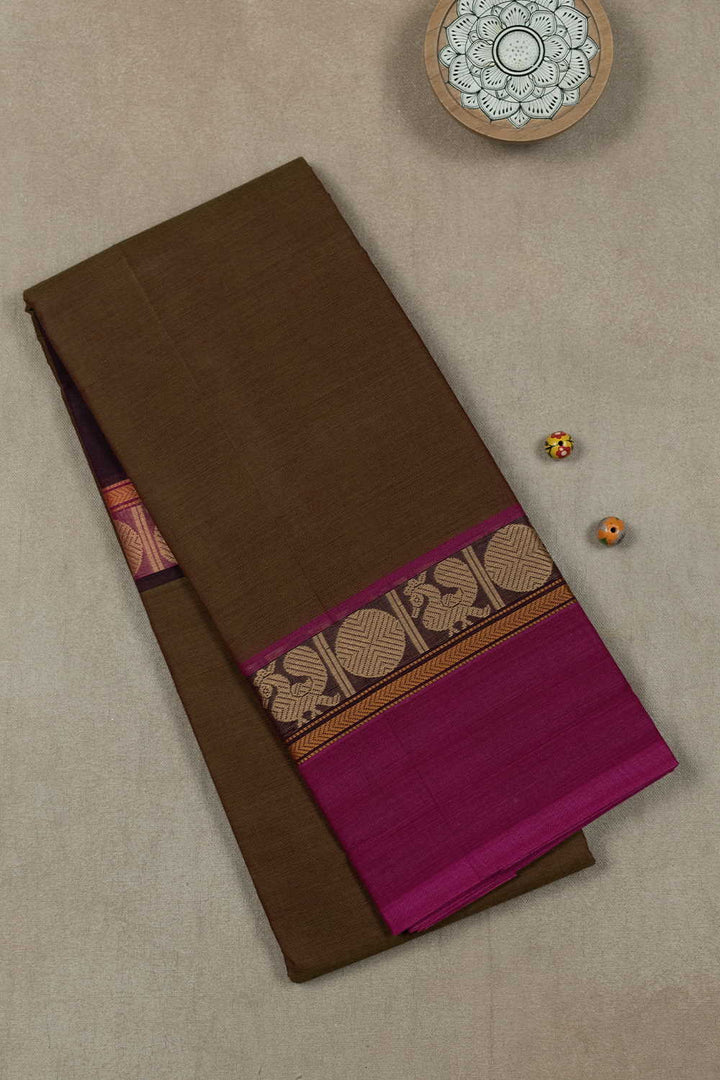 Kanchi Cotton saree-Matkatus 