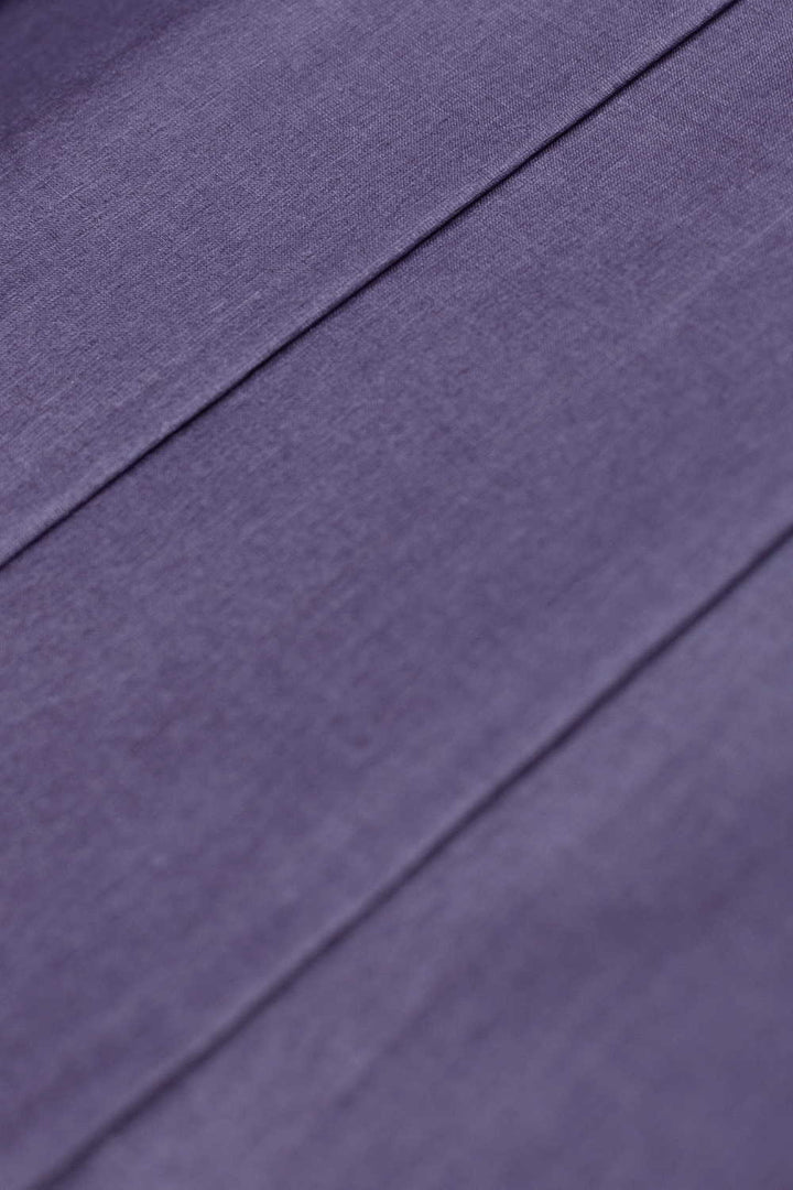 Egg Plant Purple Tussar Fabric