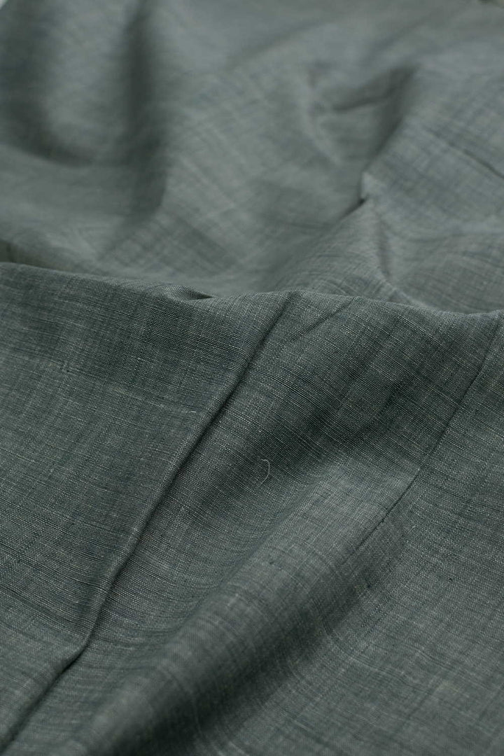 Creamy Green Handspun Cotton Fabric