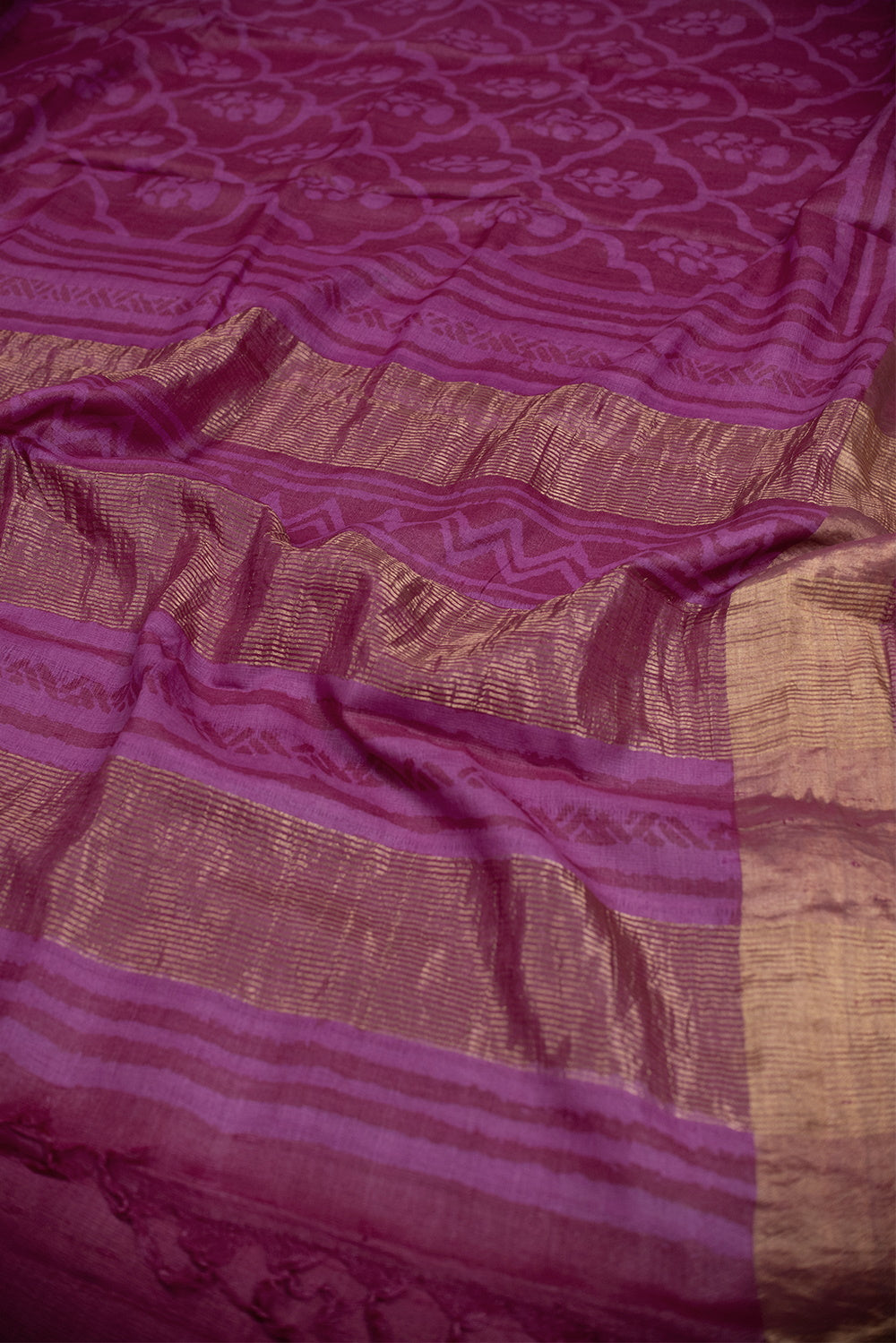 Block Printed Tussar Sarees - Matkatus