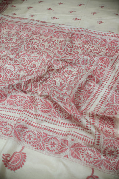 Kantha Silk Saree-Matkatus 