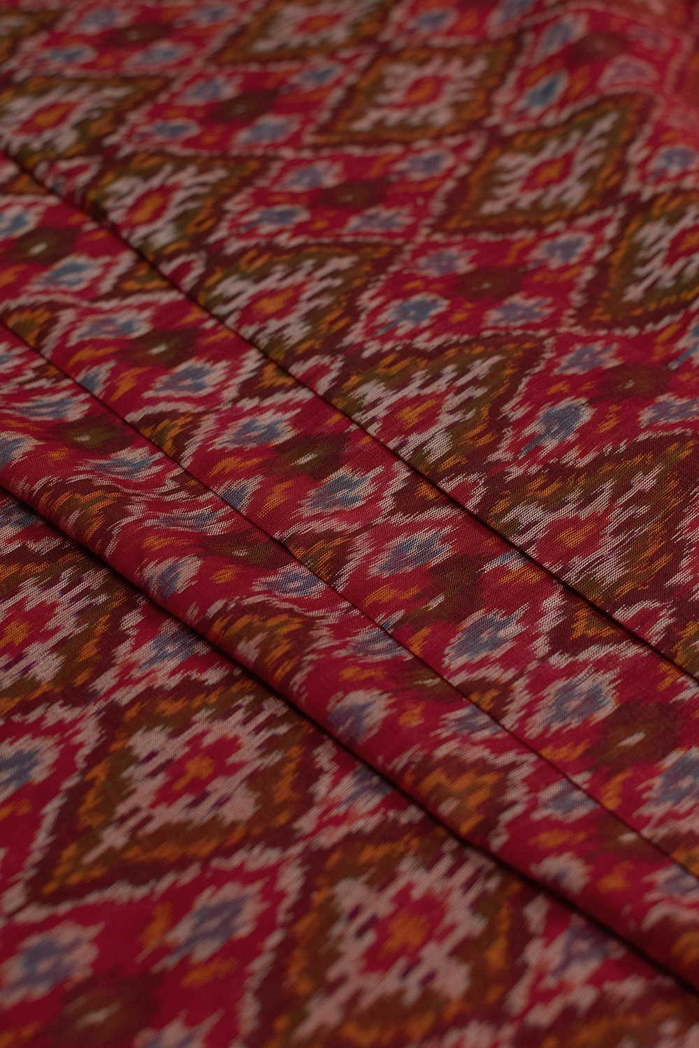 Ikat Silk Cotton Fabric-Matkatus 