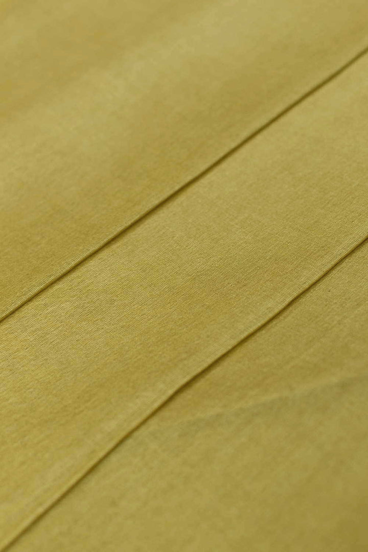 Yellow Handwoven Tussar Fabric