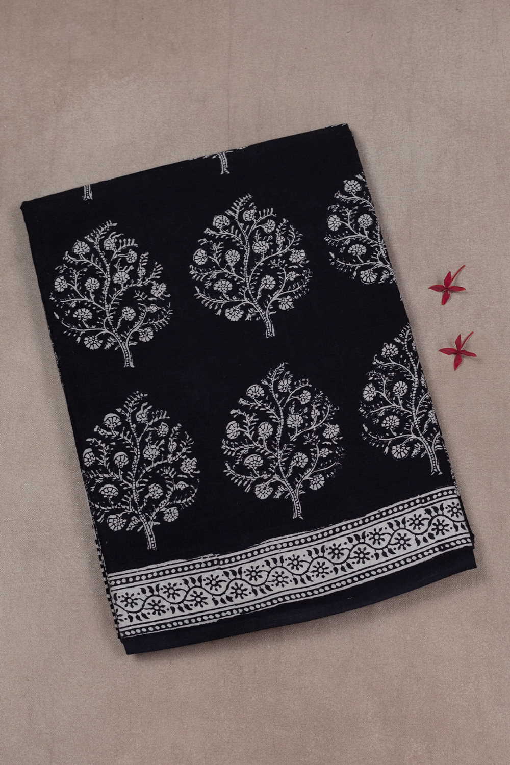 Block Printed Saree-Matkatus 