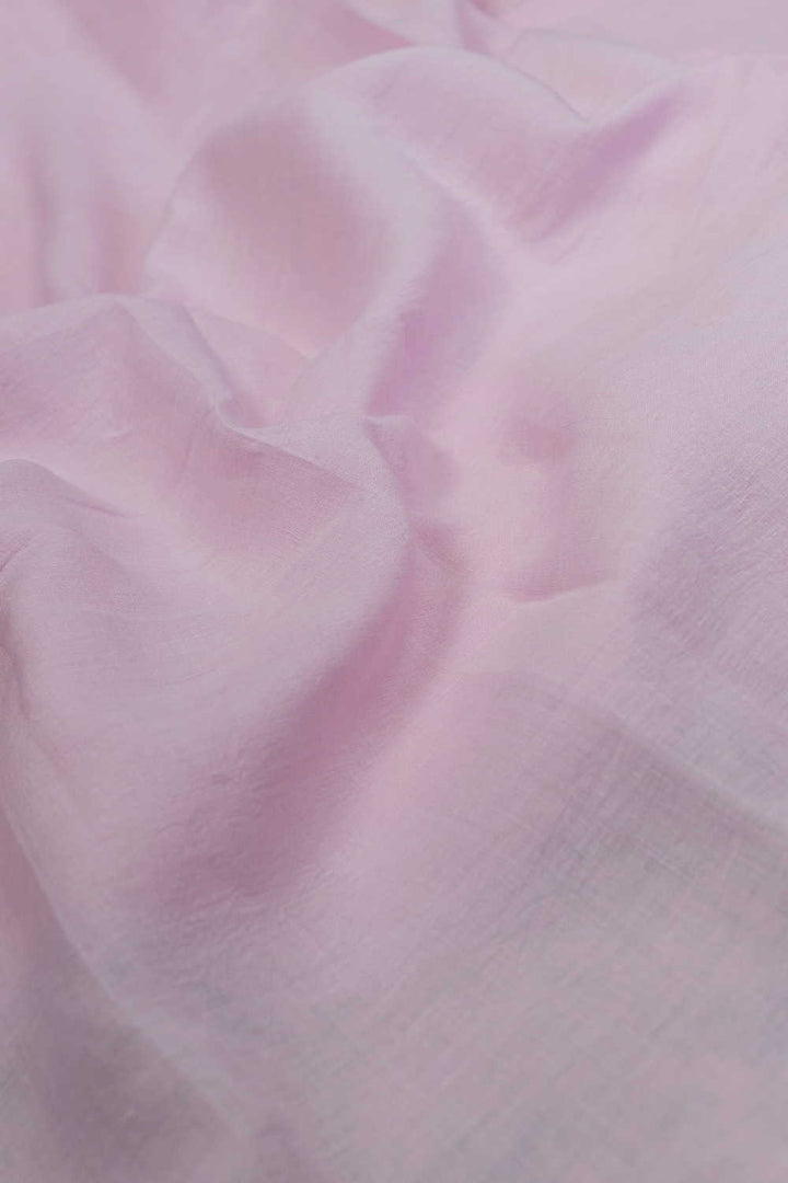 Baby Pink Handwoven Linen Fabric