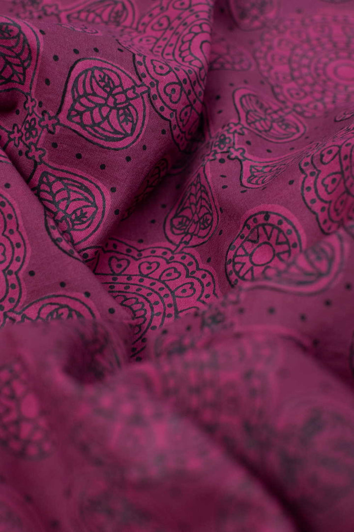 Subdued Pink Dabu Cotton Fabric