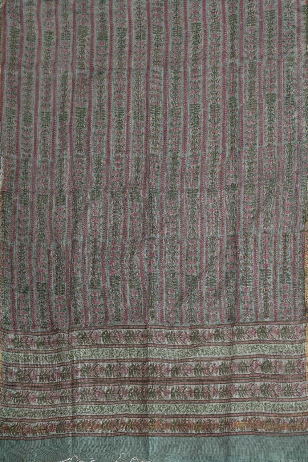 Floral Patterns Block Printed Kota Cotton Dupatta