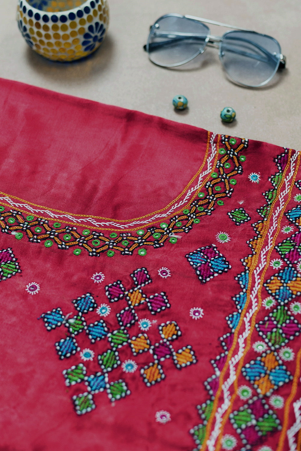 Kutch Embroidered Blouse-Matkatus 