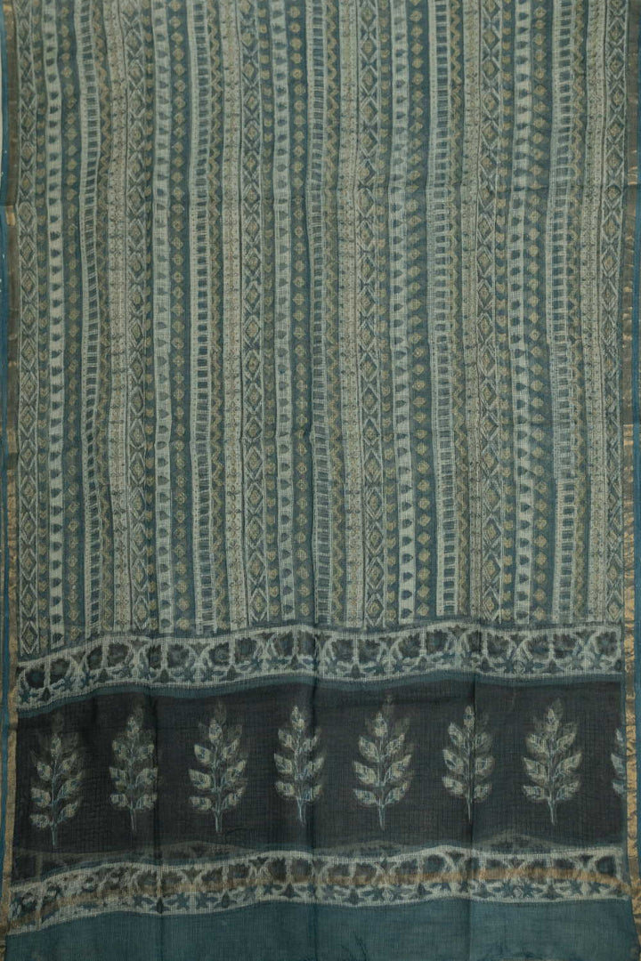 Striped Patterns Block Printed Kota Cotton Dupatta