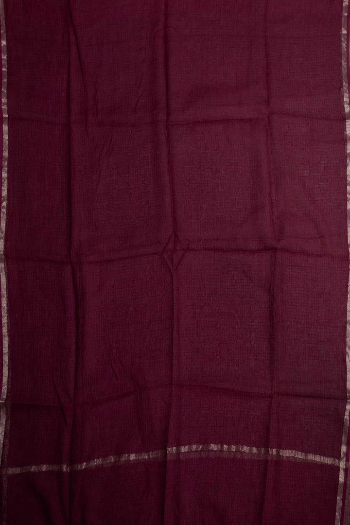 Maroon Kota Cotton Dupatta