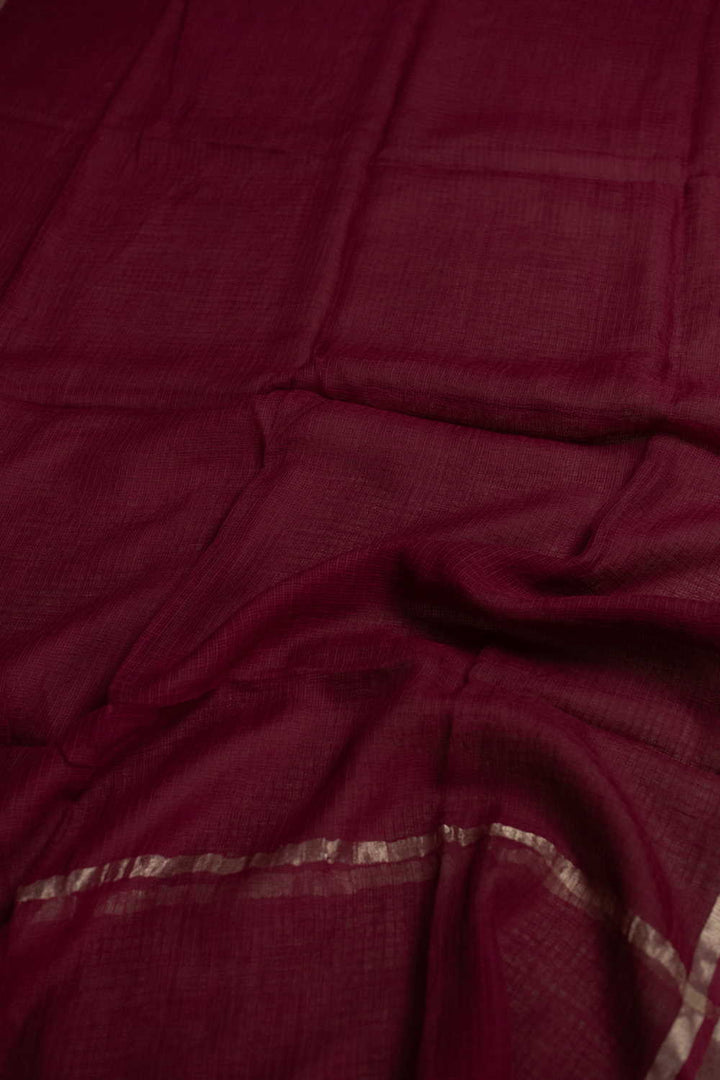 Maroon Kota Cotton Dupatta