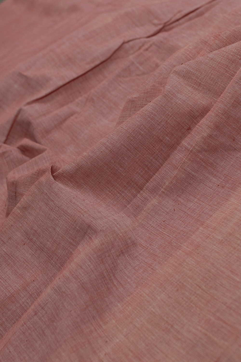 Peach Handspun Cotton Fabric