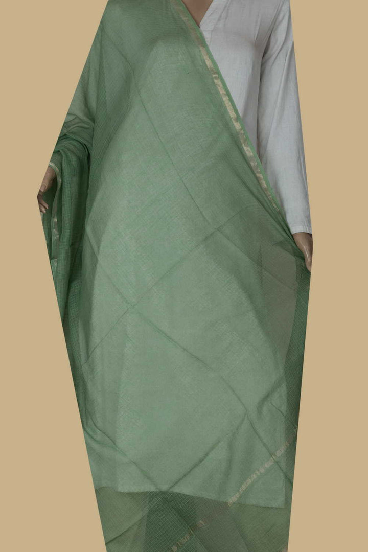 Pear Green Kota Cotton Dupatta