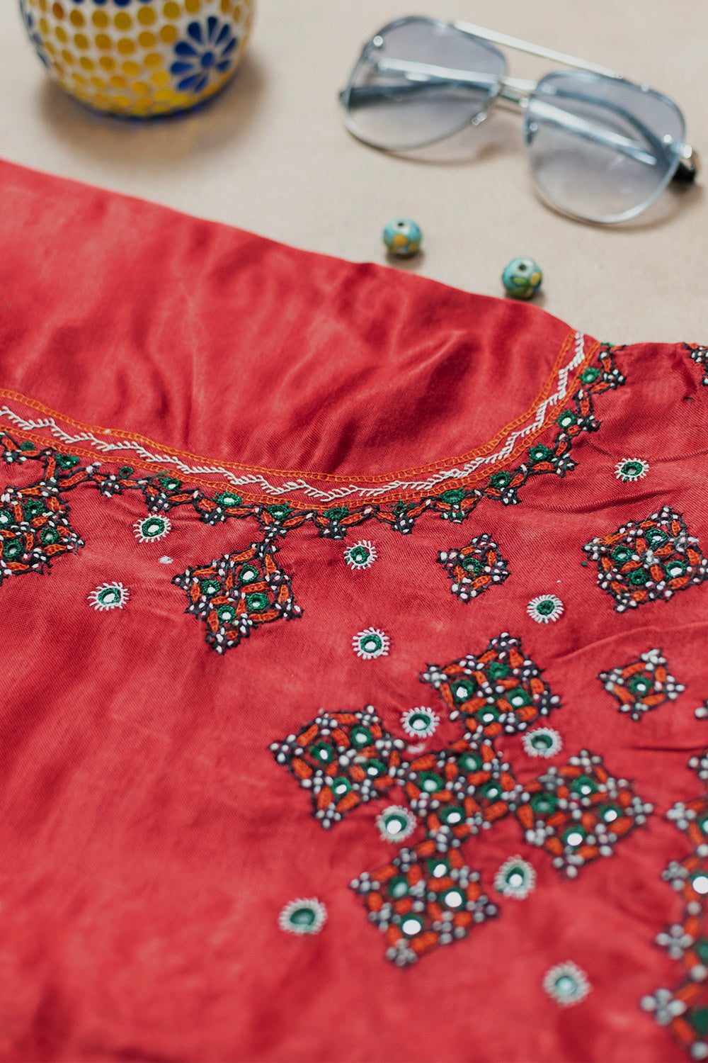 Kutch Embroidered Blouse-Matkatus 