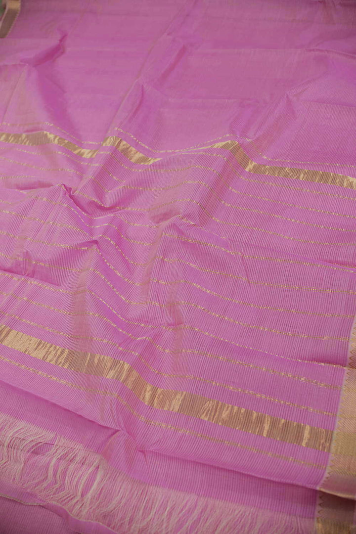 Barbie Pink Mangalagiri Silk Cotton saree