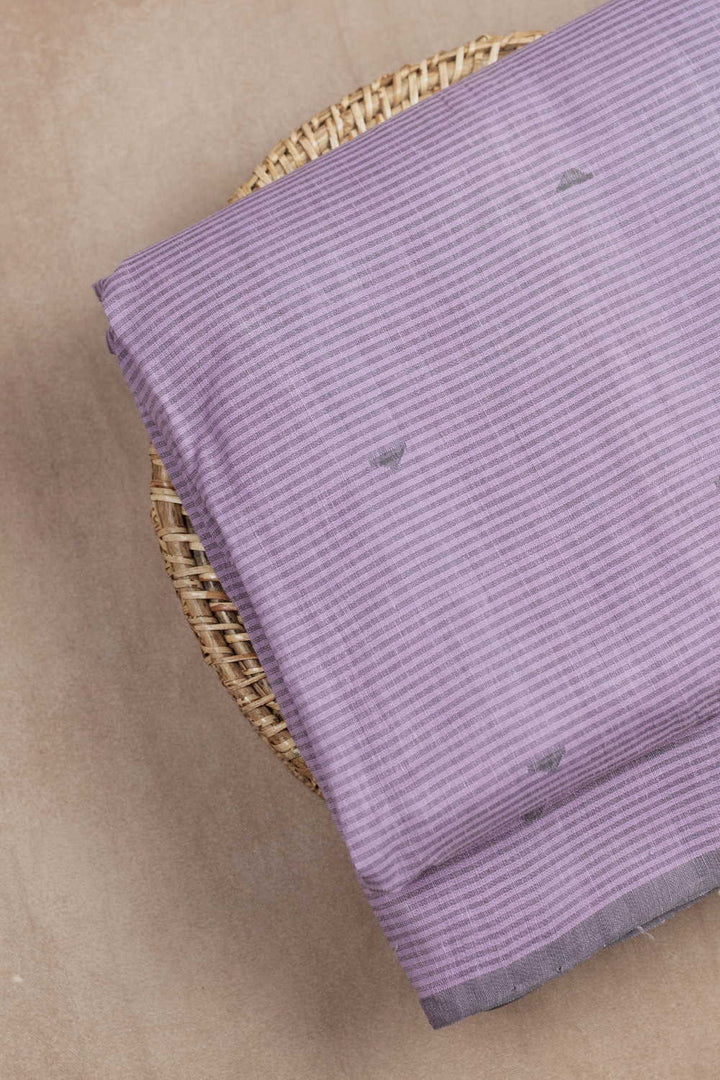 Light Purple Handwoven Cotton Fabric