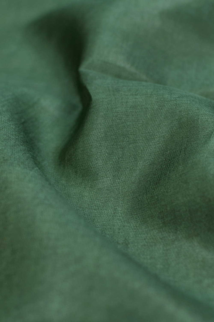 Fern Green Handwoven Tussar Fabric