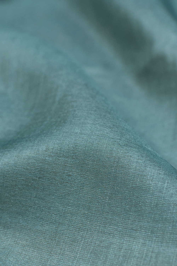 Peacock Green Tussar Fabric