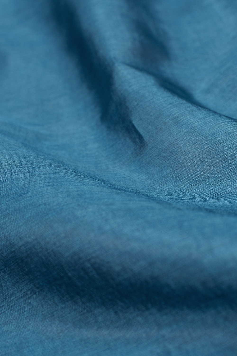 Cerulean Blue Handwoven Tussar Fabric