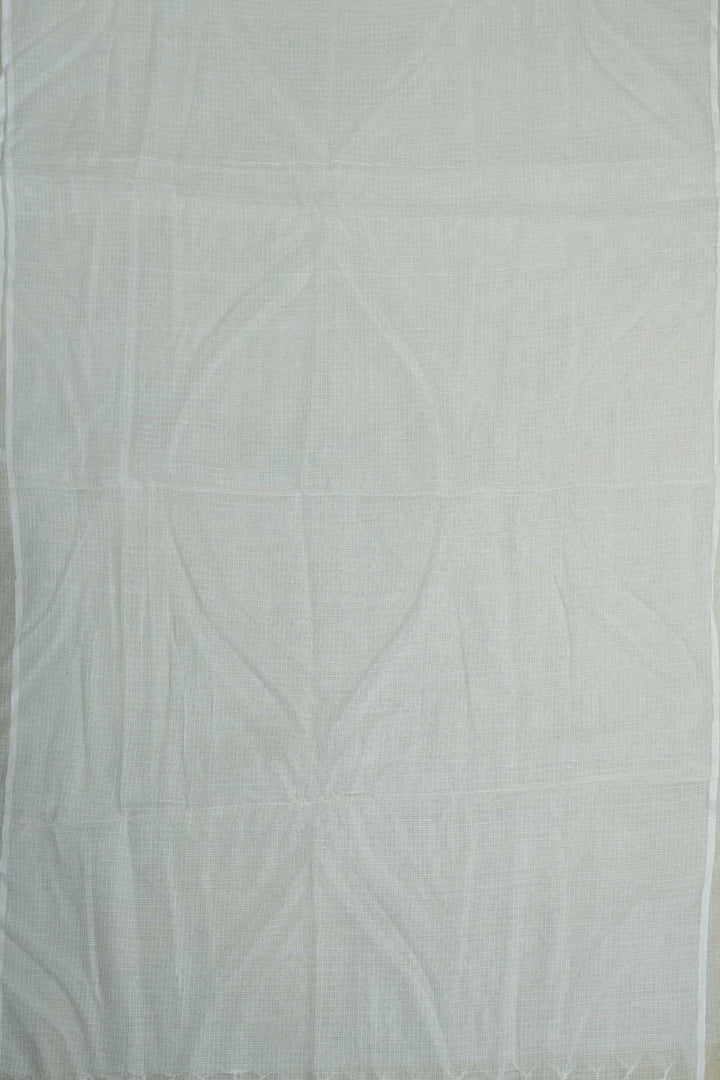 Milk White Chikankari Kota Cotton Dupatta