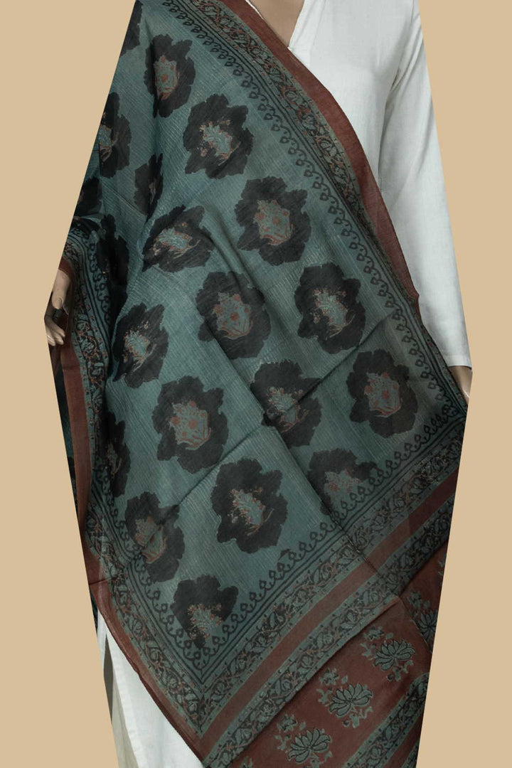 Chanderi Silk Cotton Dupatta - Matkatus