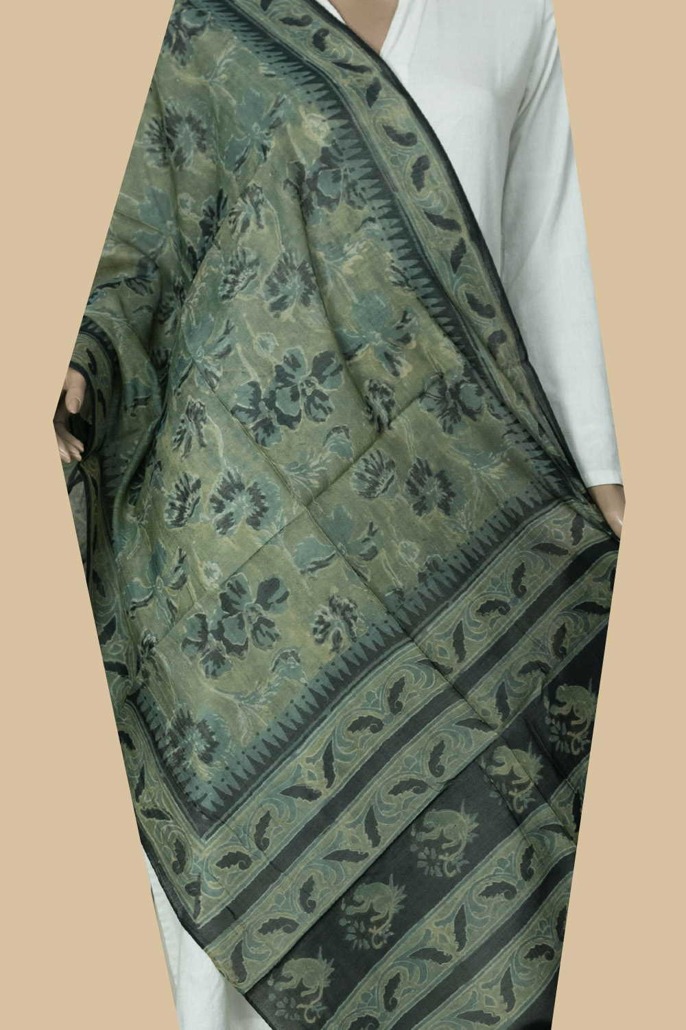 Chanderi Silk Cotton Dupatta - Matkatus