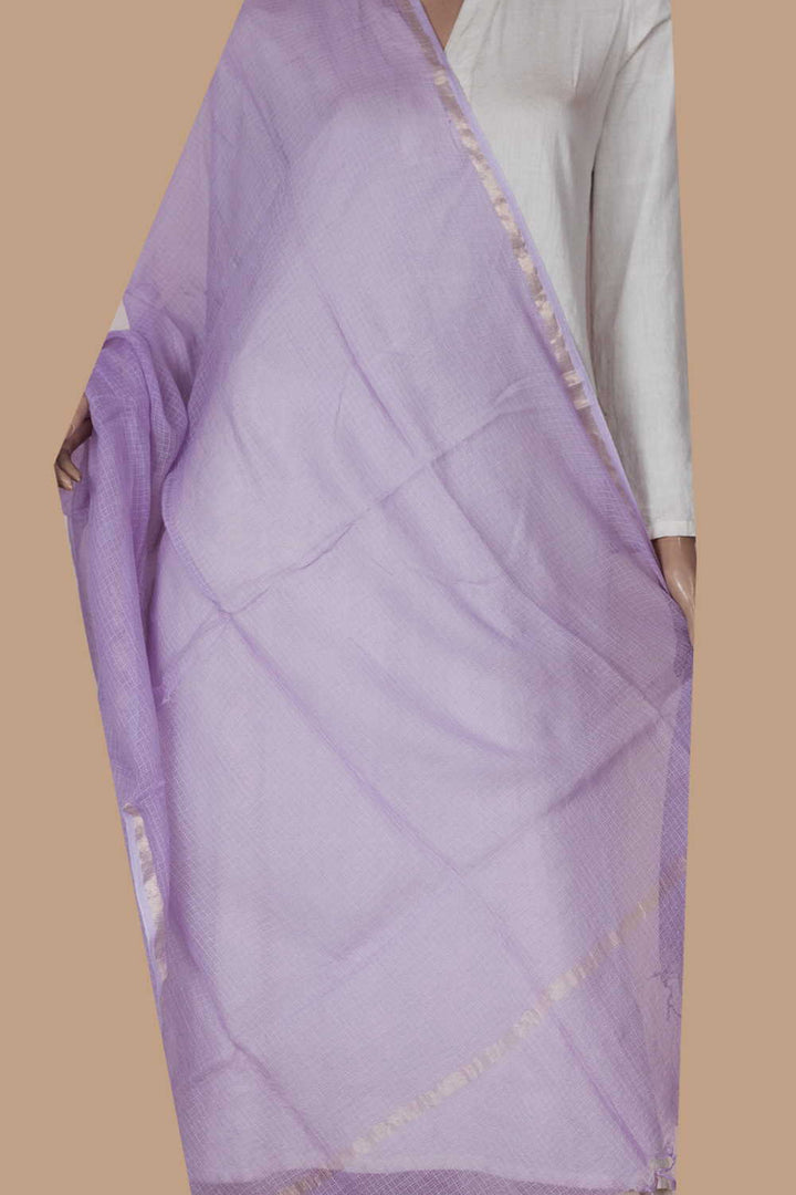 Iris Purple Kota Cotton Dupatta