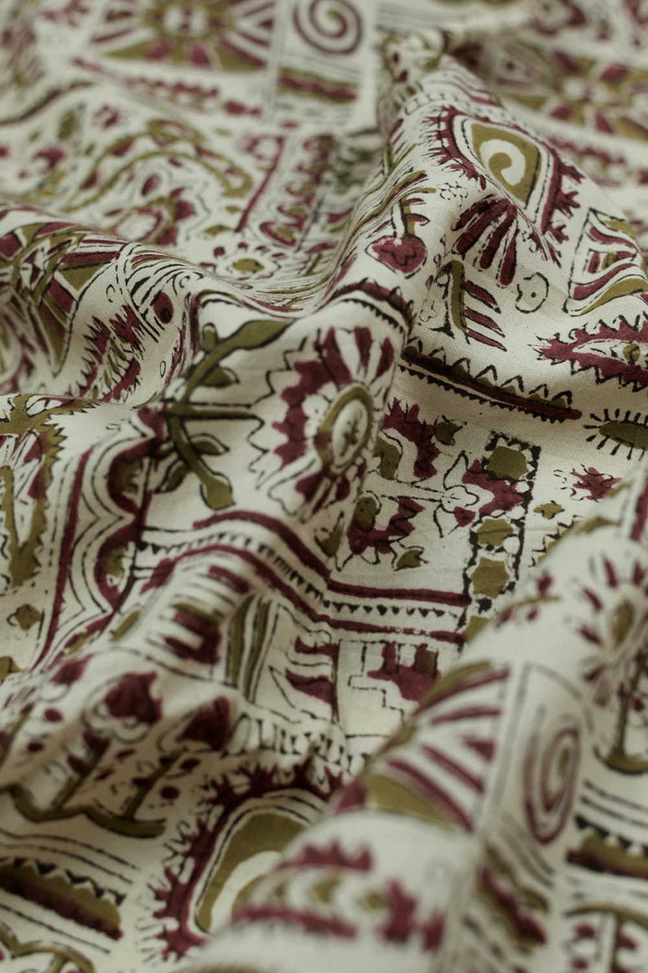 Block Printed Fabric-Matkatus 