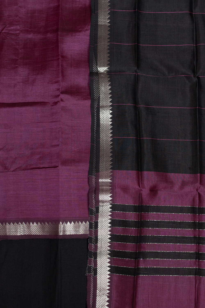 Boysenberry Purple Mangalagiri Silk Cotton Suit