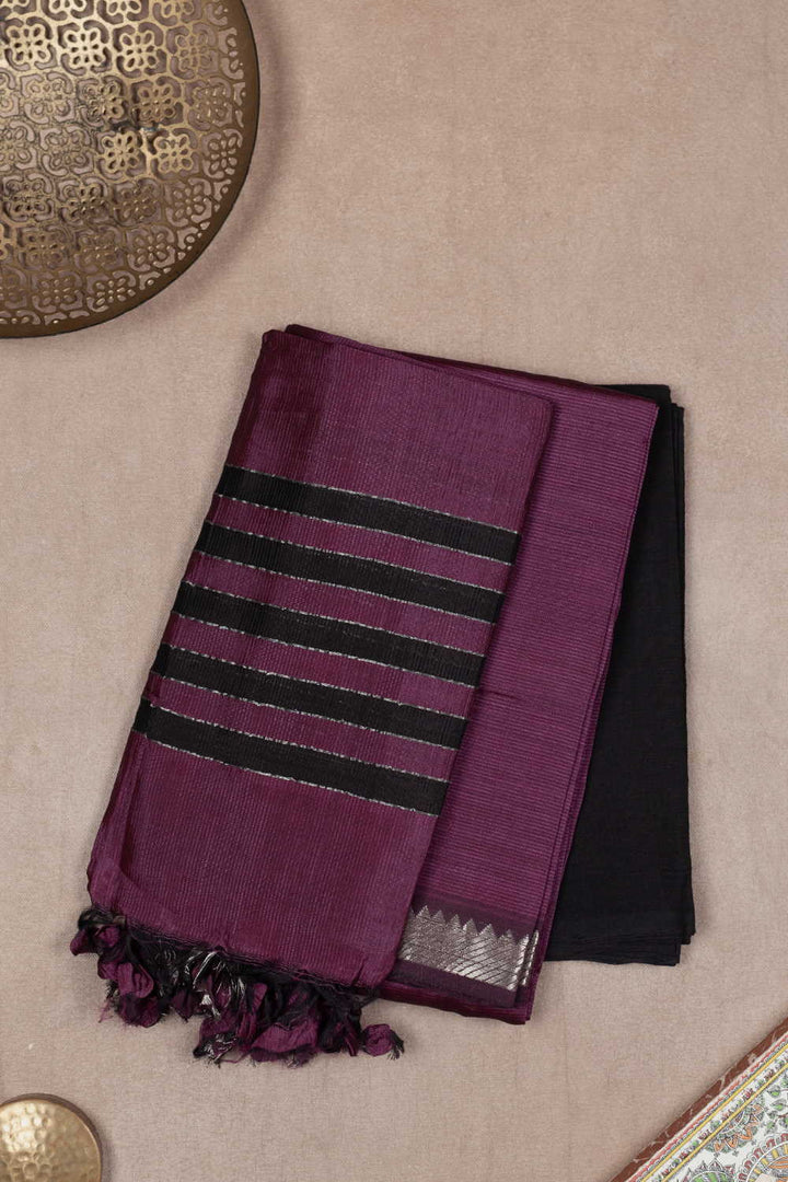 Boysenberry Purple Mangalagiri Silk Cotton Suit