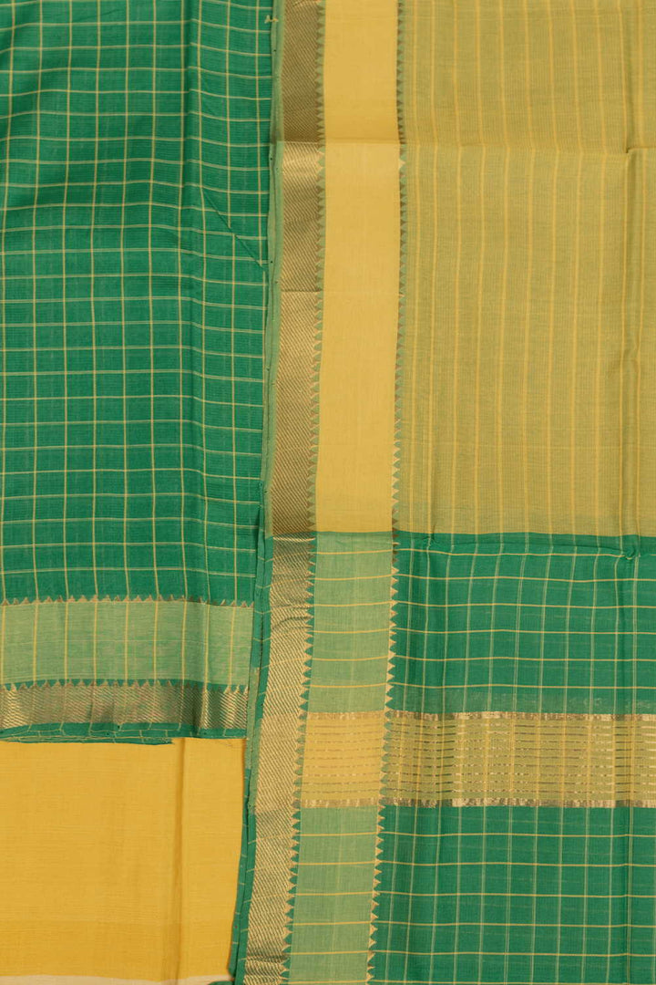 Leaf Green Mangalagiri Cotton Suit