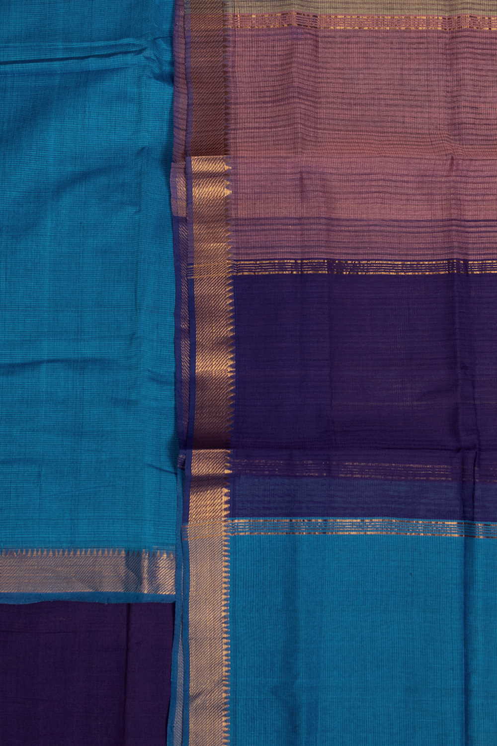 Shade of Blue Mangalagiri Cotton Suit