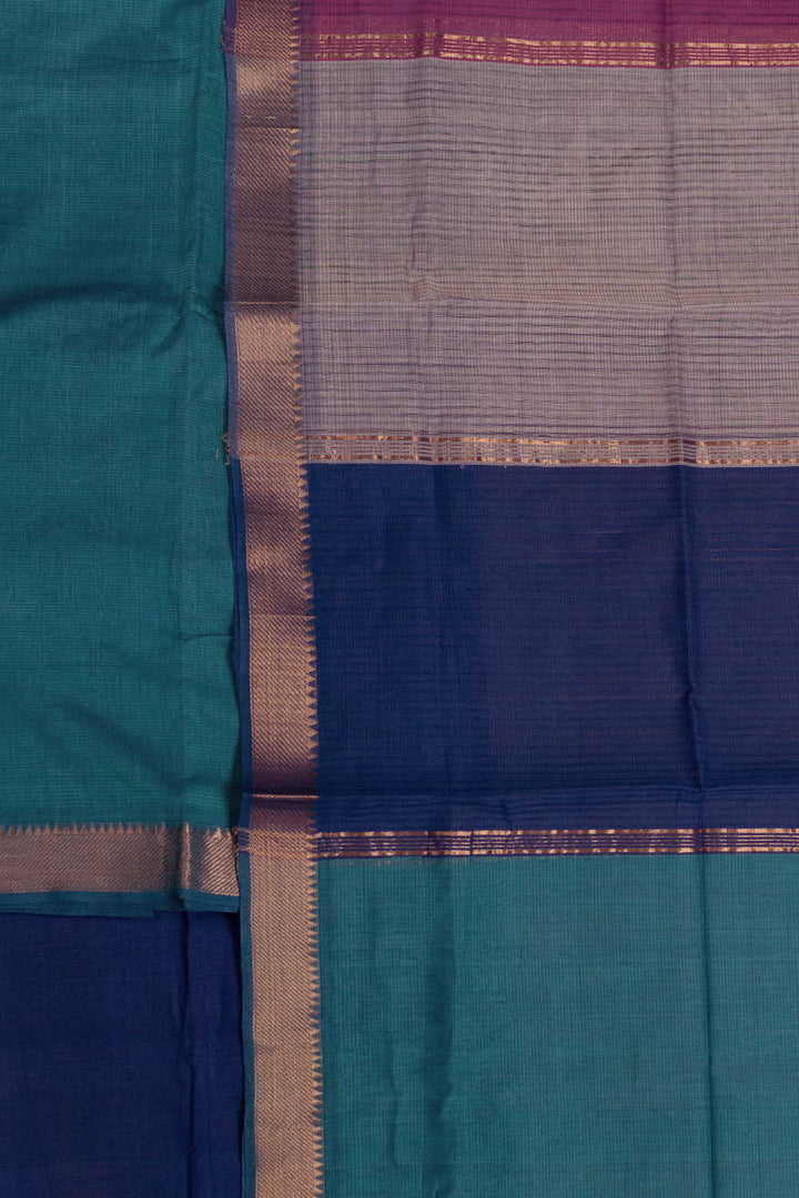 Peacock Green Mangalagiri Cotton Suit