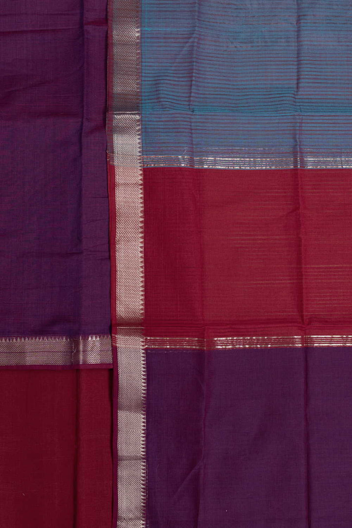 Shaded Purple Mangalagiri Cotton Suit