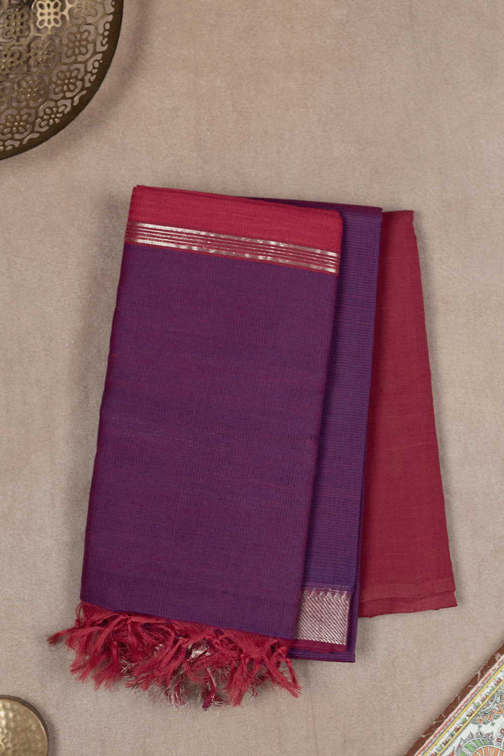 Shaded Purple Mangalagiri Cotton Suit