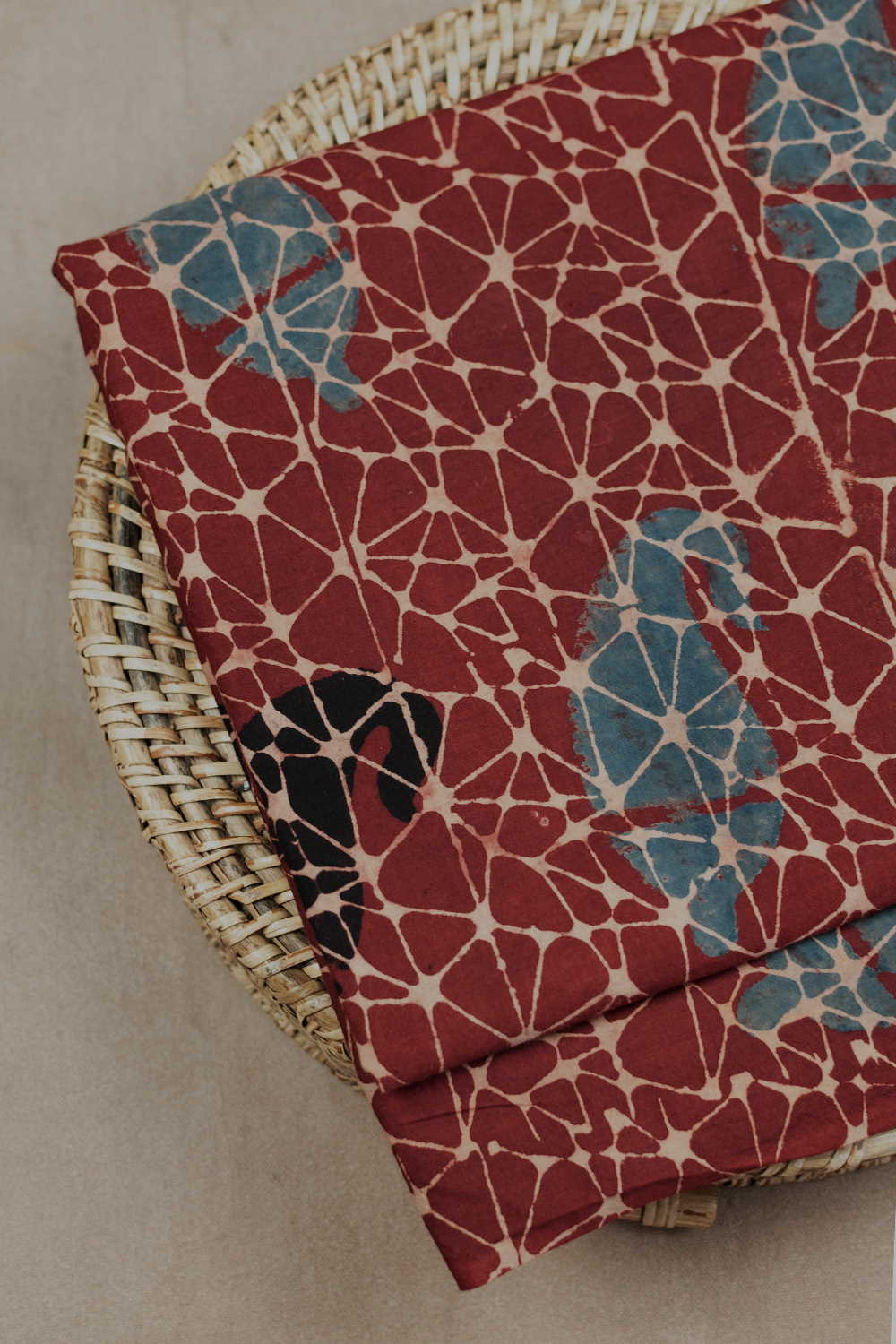 Ajrak Cotton Fabric-Matkatus