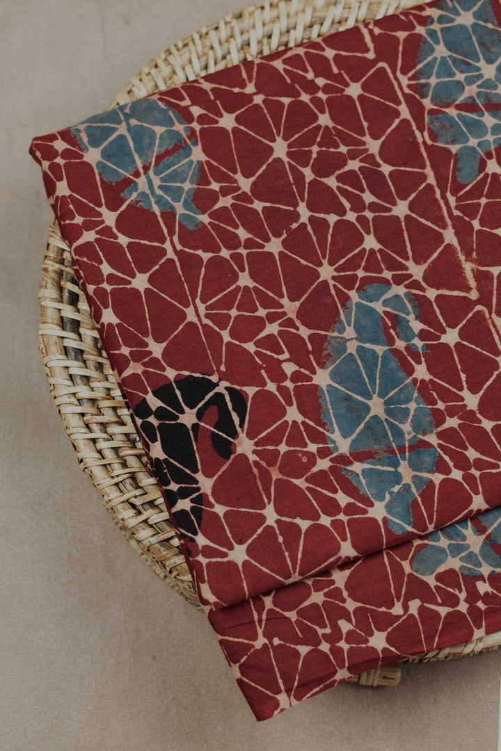 Ajrak Cotton Fabric-Matkatus