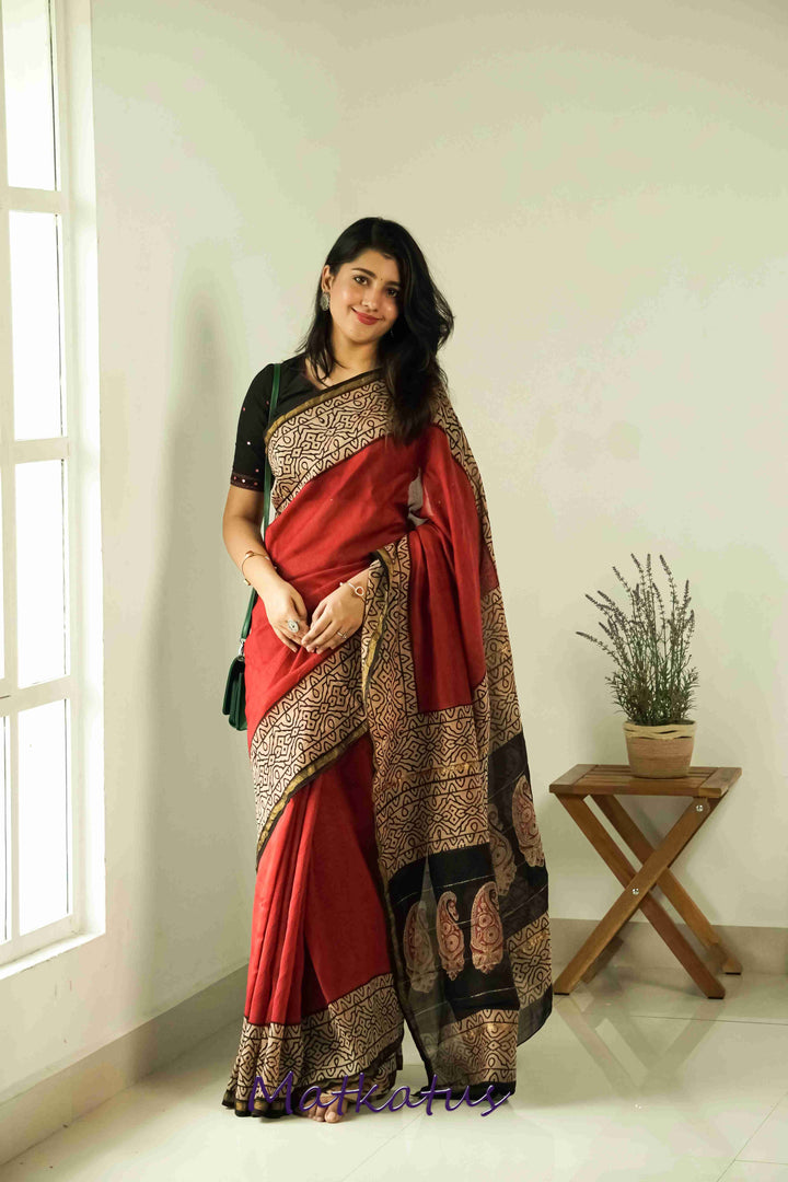 Chanderi Saree-Matkatus 