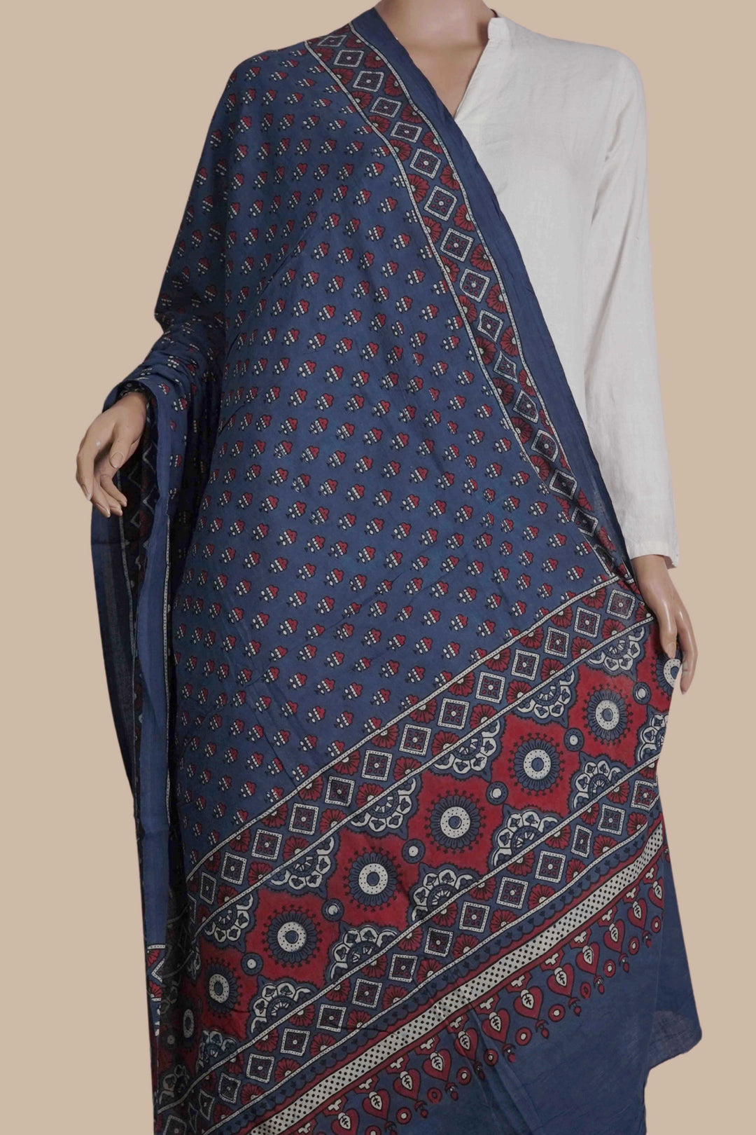 Block Printed Dupattas - Matkatus 