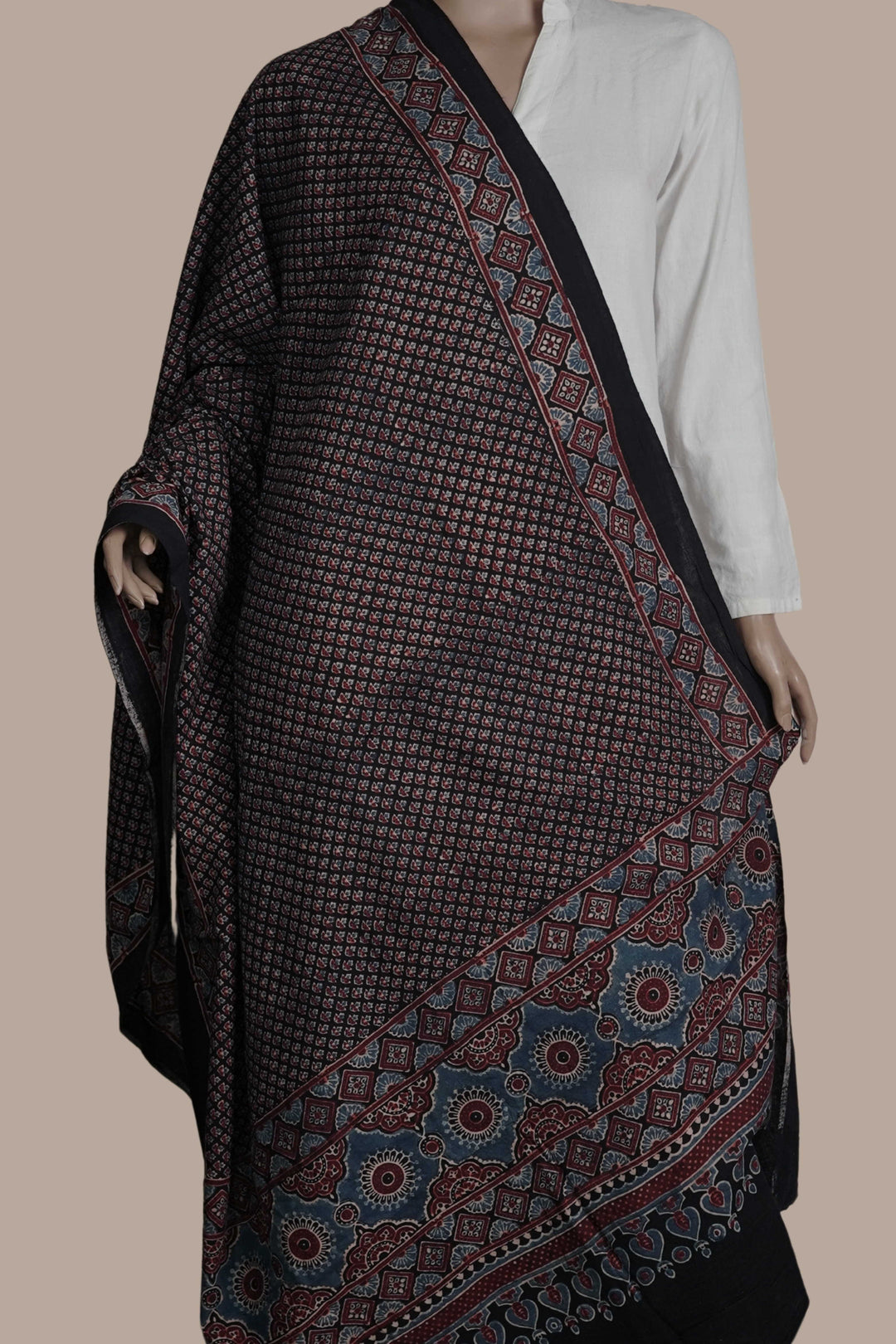 Block Printed Dupattas - Matkatus 