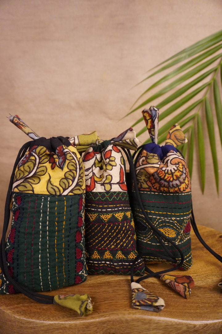 Painted Kalmakari Bags-Matkatus 