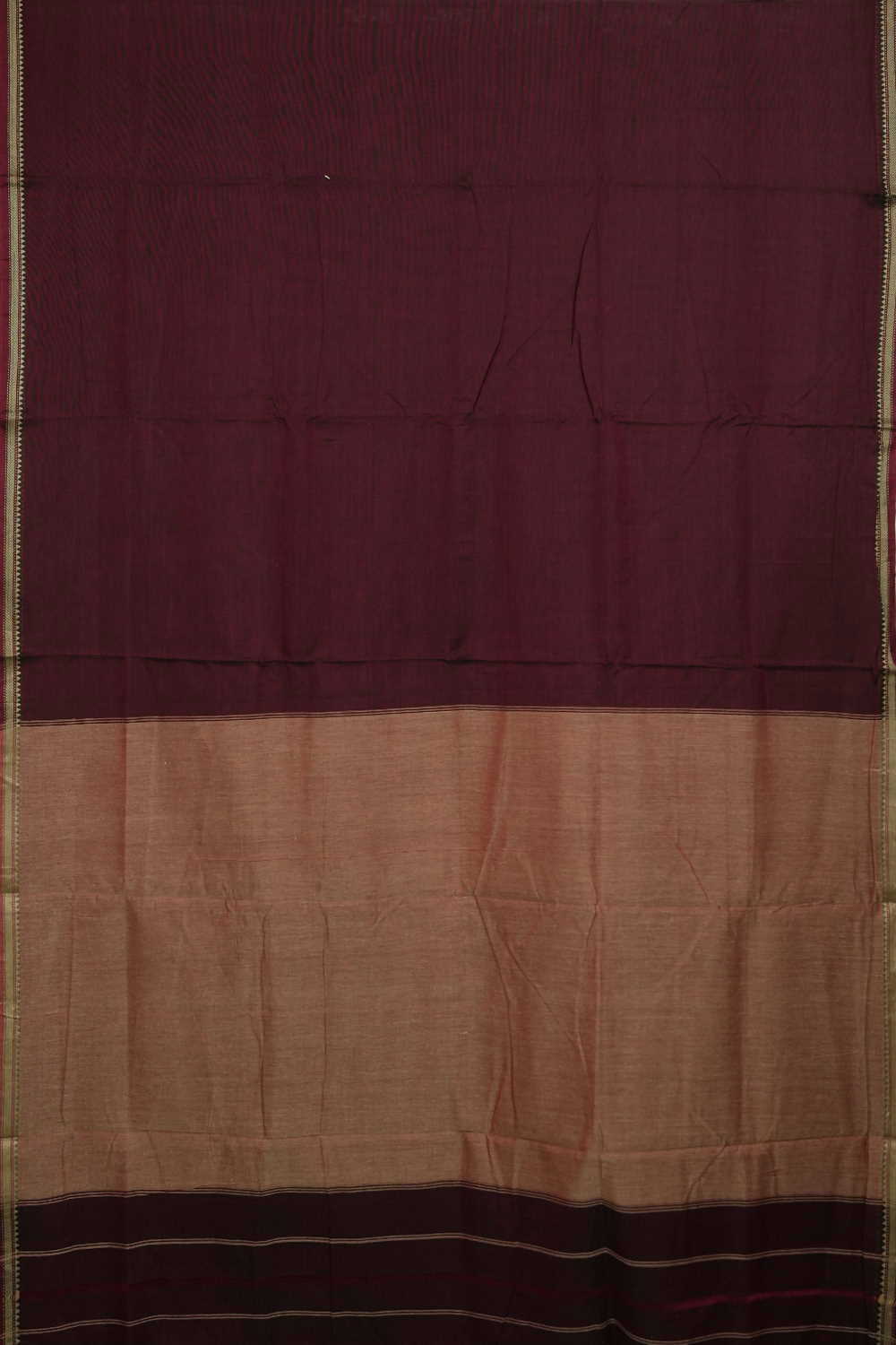 Sangria Maroon Narayanpet Cotton saree