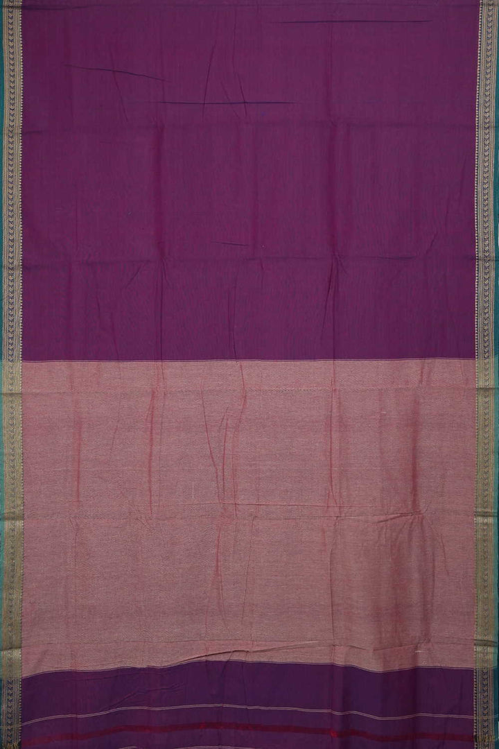 Twin Shaded Purple with Pink Narayanpet Cotton saree