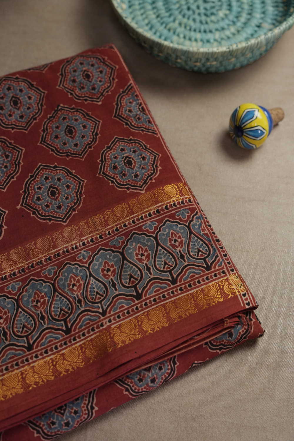 Ajrak Cotton Sarees - Matkatus