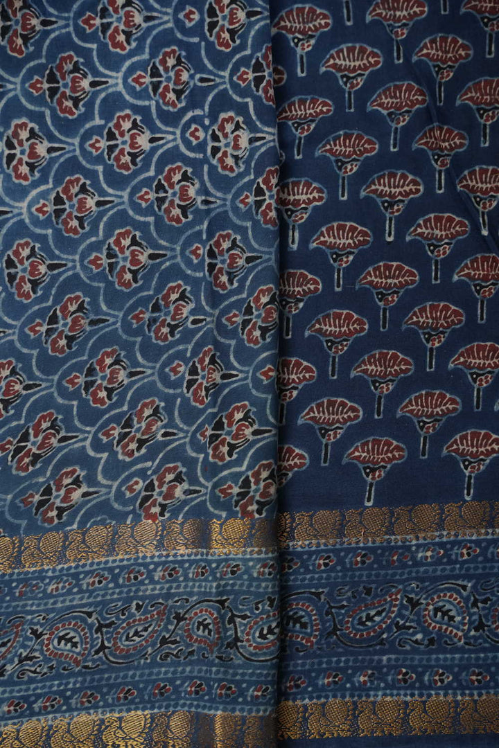 Block Printed Cotton Sarees - Matkatus 